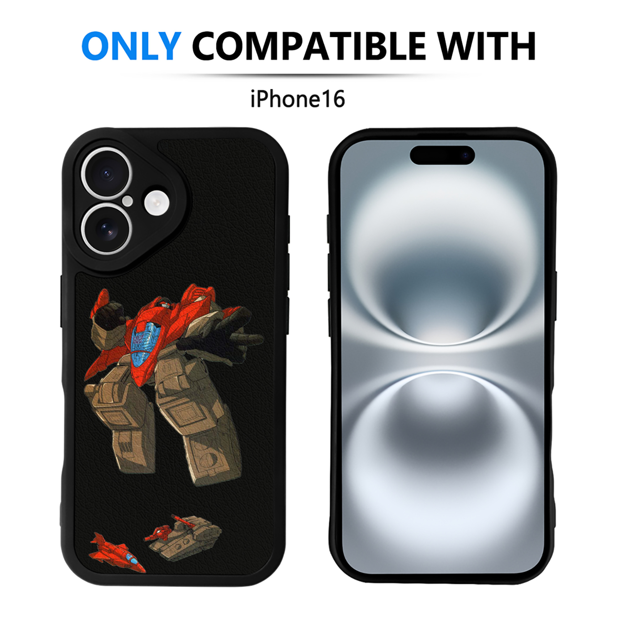（画像用）  【iPhone 16シリーズ対応】シリコンスマホケース（レザー調） 材質：シリコン